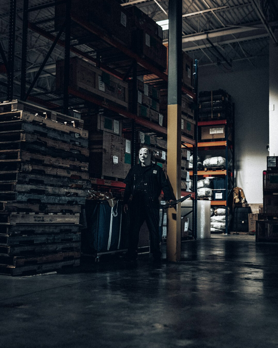detective solving warehouse theft