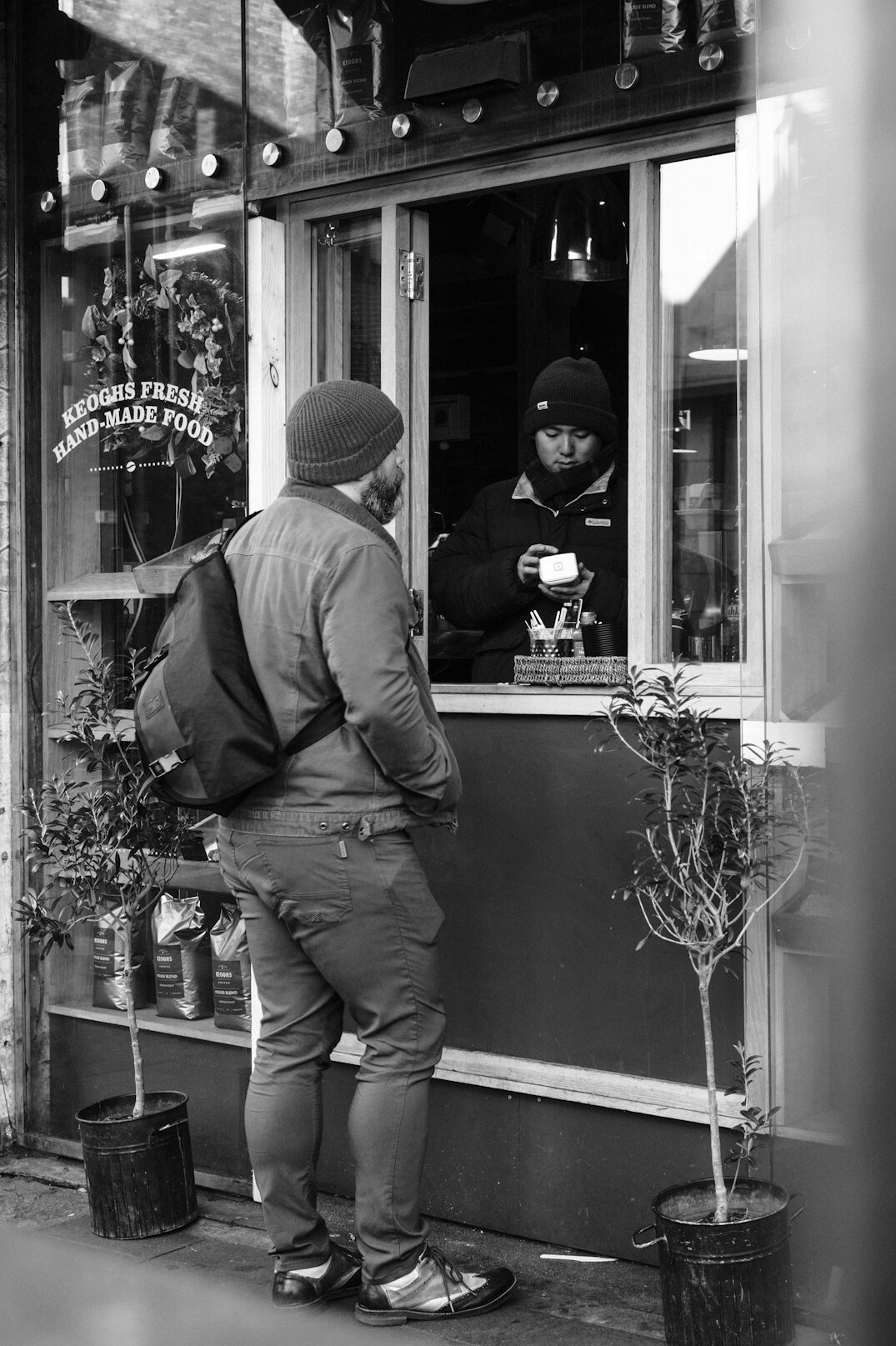 store detective observing suspect